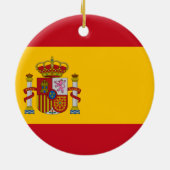 Flagge Spaniens Keramik Ornament (Hinten)