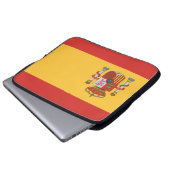 Flagge Spaniens Laptopschutzhülle (Vorne Knopf)