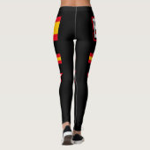 Flagge Spaniens Leggings (Rückseite)