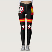 Flagge Spaniens Leggings (Vorderseite)
