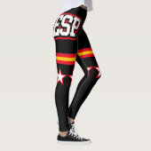 Flagge Spaniens Leggings (Rechts)