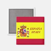 Flagge Spaniens Magnet (Vorderseite/Rückseite)