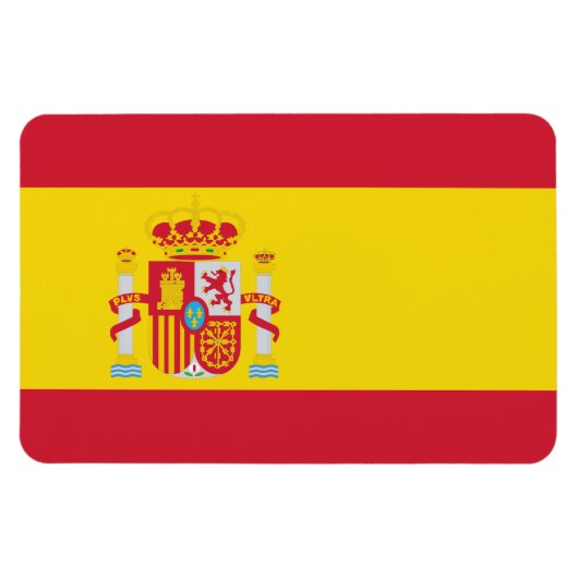 Flagge Spaniens Magnet (Horizontal)