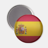 Flagge Spaniens. Magnet (Vorderseite/Rückseite)