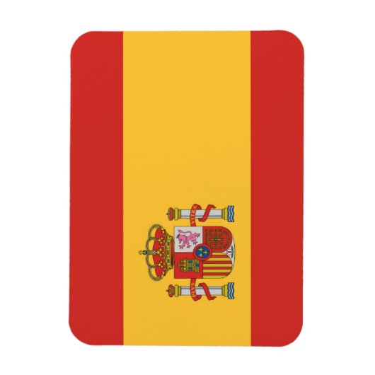 Flagge Spaniens Magnet (Vertikal)