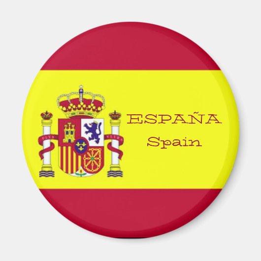Flagge Spaniens Magnet (Vorne)