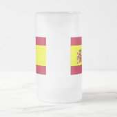 Flagge Spaniens Mattglas Bierglas (Mittel)