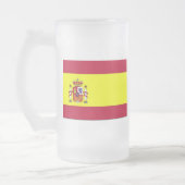 Flagge Spaniens Mattglas Bierglas (Links)