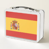 Flagge Spaniens Metall Brotdose (Rückseite)