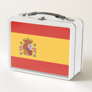 Flagge Spaniens Metall Brotdose