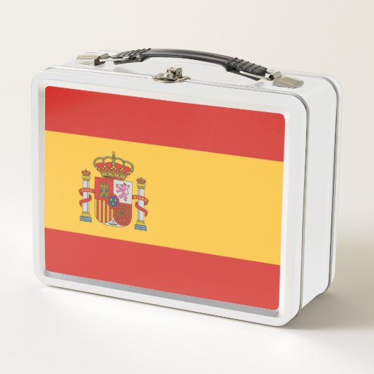 Flagge Spaniens Metall Brotdose (Vorderseite)