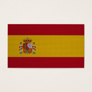 Flagge Spaniens mit Kohlenstofffasereffekt