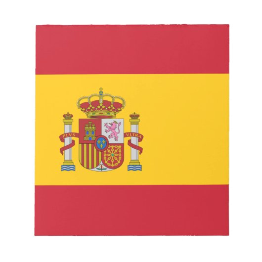 Flagge Spaniens Notizblock (Vorderseite)