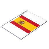 Flagge Spaniens Notizblock (Linke Seite)