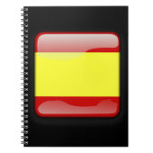 Flagge Spaniens Notizblock (Vorderseite)