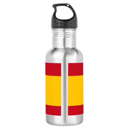 Flagge Spaniens / Papiertasse der spanischen Flagg Edelstahlflasche (Rückseite)