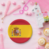 Flagge Spaniens Pappteller (Party)