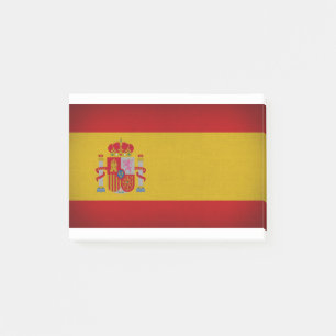 Flagge Spaniens Post-it Klebezettel