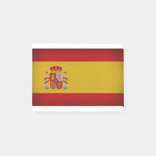 Flagge Spaniens Post-it Klebezettel (Vorderseite)