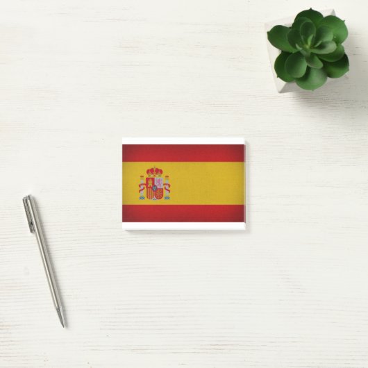 Flagge Spaniens Post-it Klebezettel (Büro)
