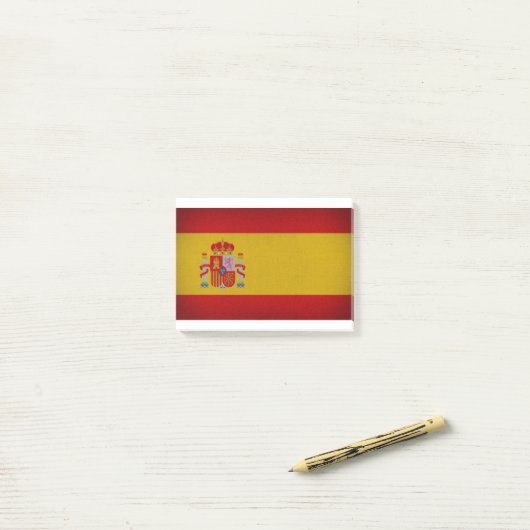 Flagge Spaniens Post-it Klebezettel (Auf Schreibtisch)