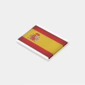 Flagge Spaniens Post-it Klebezettel (angewinkelt)