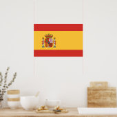 Flagge Spaniens Poster (Küche)