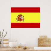 Flagge Spaniens Poster (Küche)