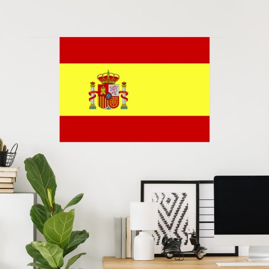 Flagge Spaniens Poster (Heimbüro)