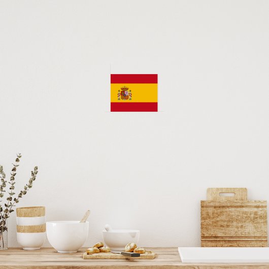 Flagge Spaniens Poster (Küche)