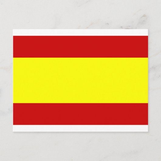 Flagge Spaniens Postkarte (Vorderseite)