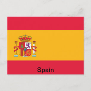 Flagge Spaniens Postkarte