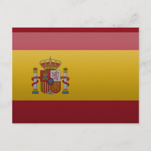 Flagge Spaniens. Postkarte