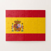 Flagge Spaniens Puzzle (Horizontal)