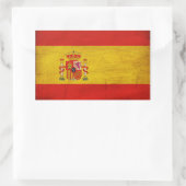 Flagge Spaniens Rechteckiger Aufkleber (Tasche)