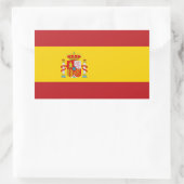 Flagge Spaniens Rechteckiger Aufkleber (Tasche)