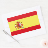 Flagge Spaniens Rechteckiger Aufkleber (Umschlag)
