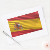 Flagge Spaniens Rechteckiger Aufkleber (Umschlag)