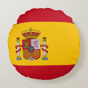 Flagge Spaniens Rundes Kissen