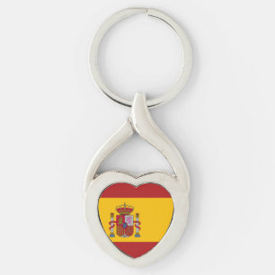 Flagge Spaniens Schlüsselanhänger