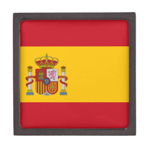 Flagge Spaniens Schmuckkiste
