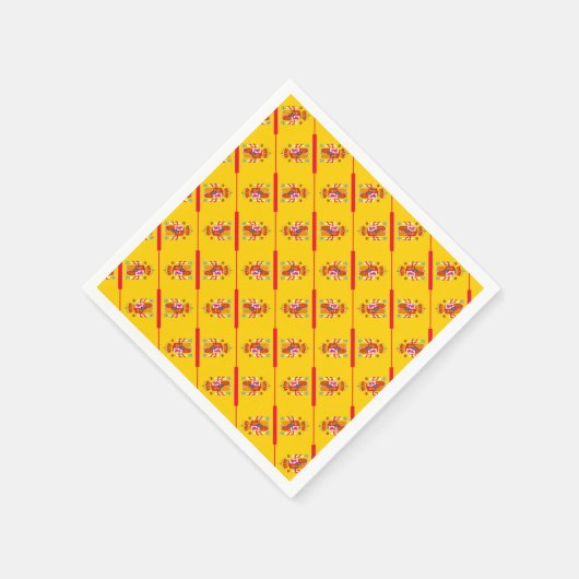 Flagge Spaniens Serviette (Ecke)