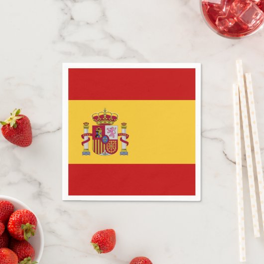 Flagge Spaniens Serviette (Beispiel)