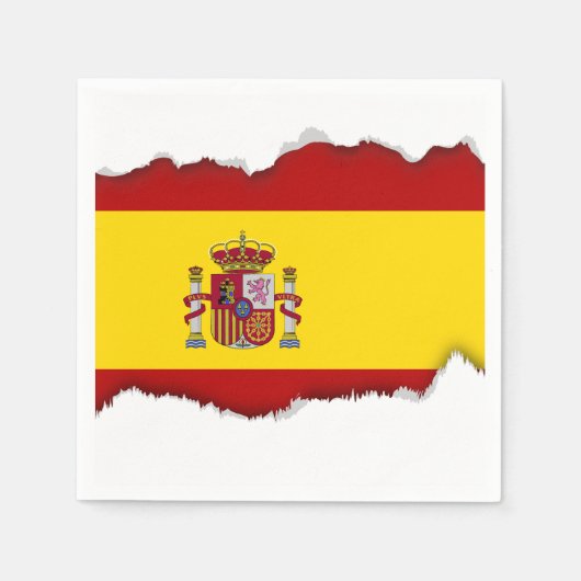 Flagge Spaniens Serviette (Vorderseite)