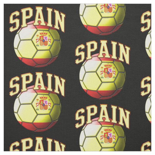 Flagge Spaniens Spanisches Fußballball-Muster Stoff (Muster)