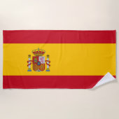 Flagge Spaniens Strandtuch (Vorderseite)
