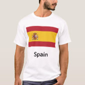 Flagge Spaniens T-Shirt (Vorderseite)