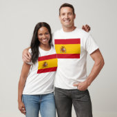 Flagge Spaniens T-Shirt (Unisex)