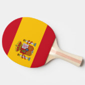 Flagge Spaniens Tischtennis Schläger (Seitenansicht)