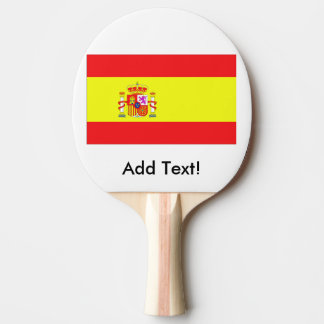 Flagge Spaniens Tischtennis Schläger